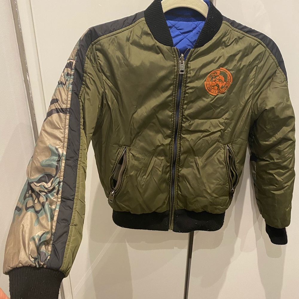 Diesel boys Reversible bomber Jacket sz 10